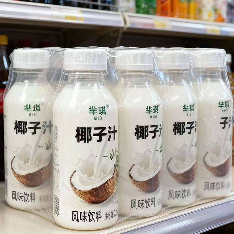 整箱冬季热卖中新日期椰子汁风味饮料220ml*24瓶清甜爽口家庭聚餐