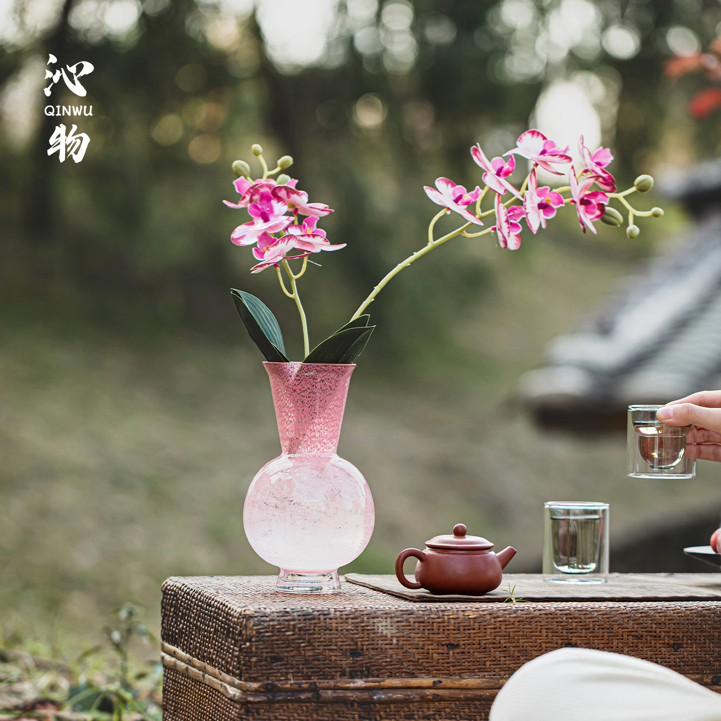 中式简约琉璃花瓶摆件家用客厅玄关卧室花插水培鲜花艺术花器装饰