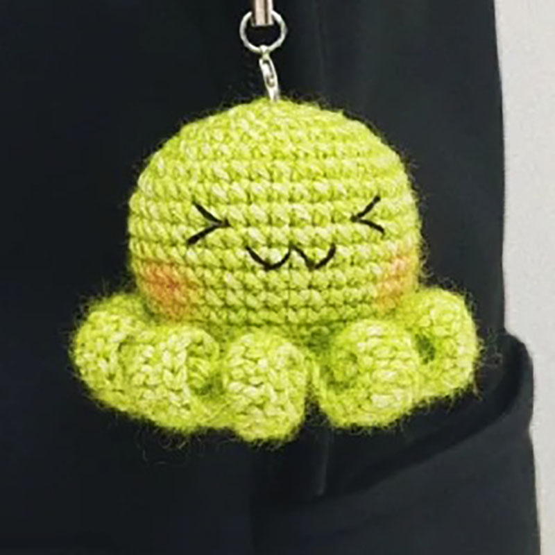 手工毛线钩织玩偶可爱章鱼玩偶编织材料包DIY材料包钥匙扣包包挂