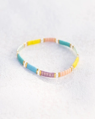 原创设计进口tila手链女波西米亚时尚百搭玻璃珠手工串珠手串