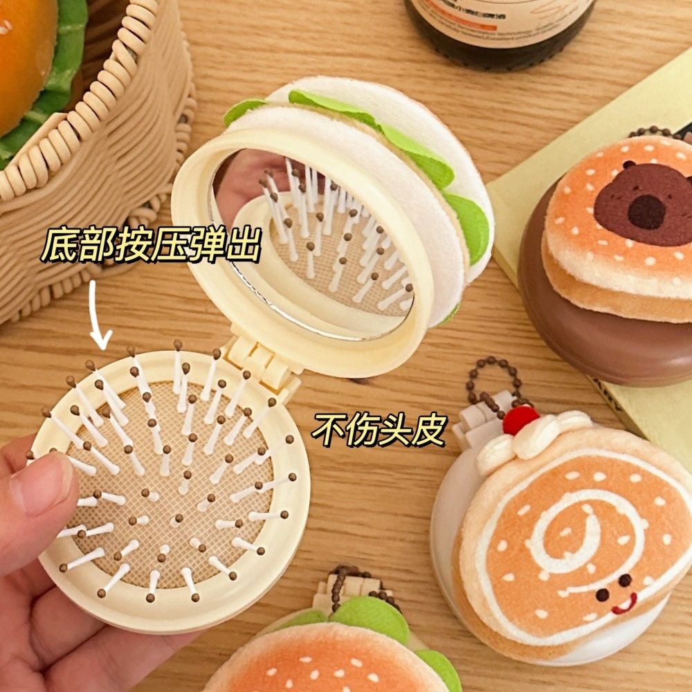 新年小礼物可爱迷你气垫梳便携水豚美食公仔挂饰小梳子少女折叠气,个人护理/保健/按摩器材,美发/烫发/染发器（梳）,淘宝优惠券,粉丝福利购,淘宝优惠卷