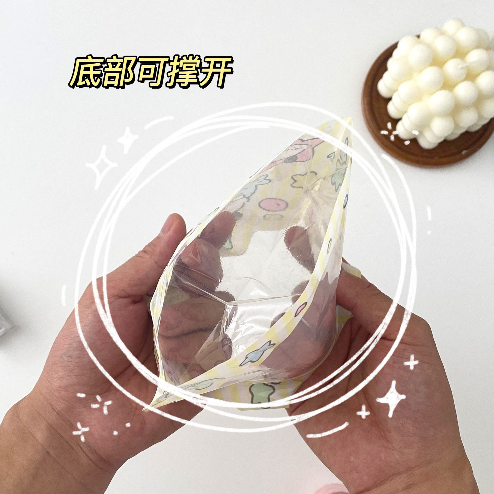 工厂价可爱卡通小狗手提收纳袋首饰零食礼物儿童节包装袋自封生日