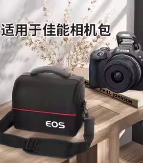 适用于佳能摄影包单反微单相机包单肩斜挎数码包200D850D700D600D7D70D700D镜头配件充电线保护防水海绵加厚