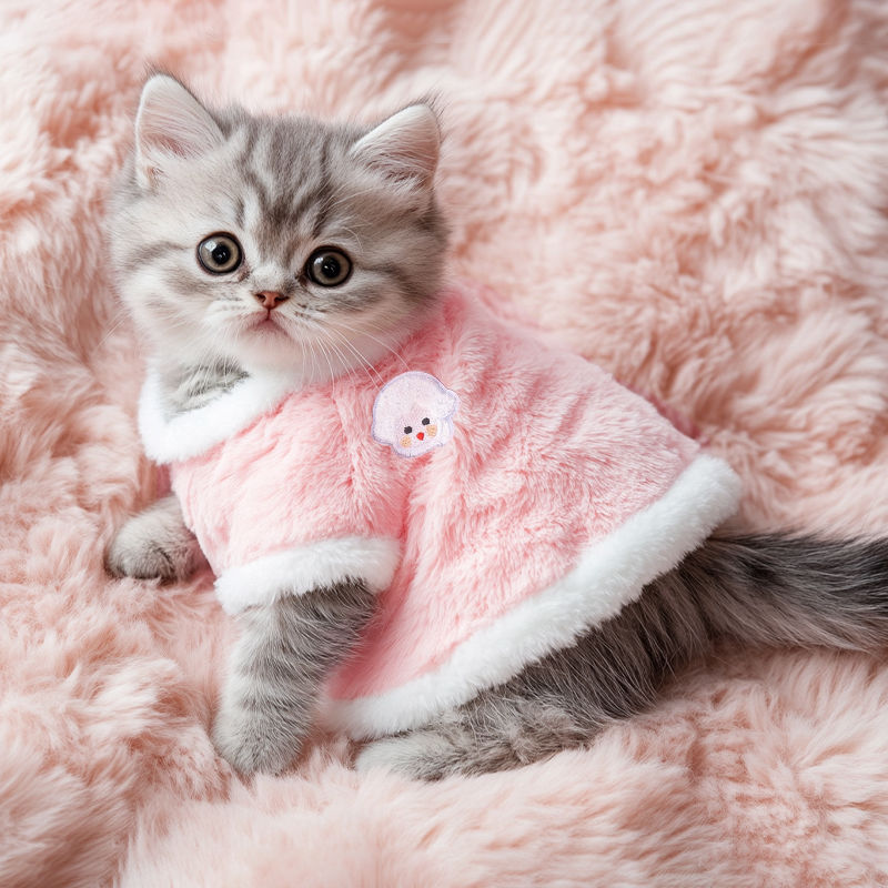 可爱猫咪衣服秋冬装保暖狗狗衣服