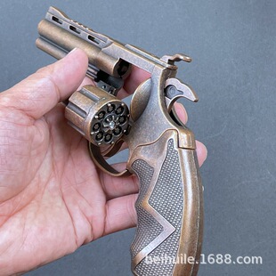 全金属左轮侧开砸炮枪批发火炮子枪砸响炮纸炮枪80后怀旧玩具手枪