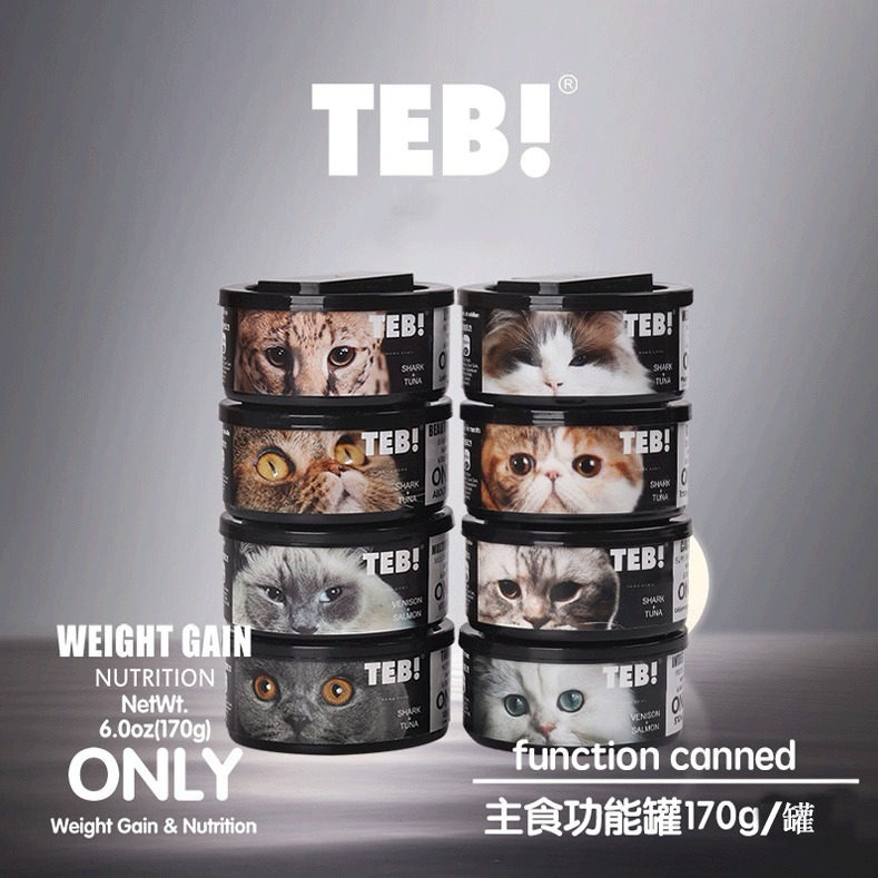 TEB汤恩贝O主食猫罐头170g*8罐营养补充奶糕成幼猫罐头零食