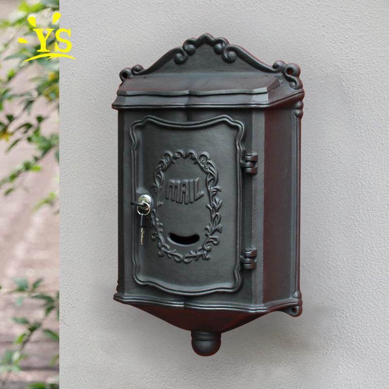 欧式别墅信箱室外铸铝不生锈报箱户外带锁邮箱邮筒复古信报箱新品