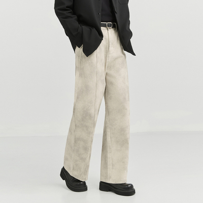 伯爵卓尔男士废土风做旧休闲裤