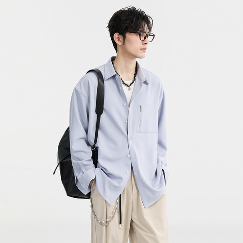 伯爵卓尔春季长袖衬衫休闲上衣