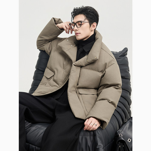 {三防科技感}伯爵卓尔25冬季立领设计羽绒服男高充绒加厚短款外套