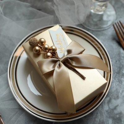 欧式创意婚礼金色果实喜糖盒结婚伴手礼礼盒订婚喜糖糖果包装盒空