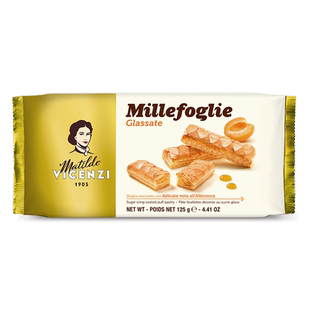 【105元任选5件】意大利进口维西尼酥脆直条千层酥饼干125g零食