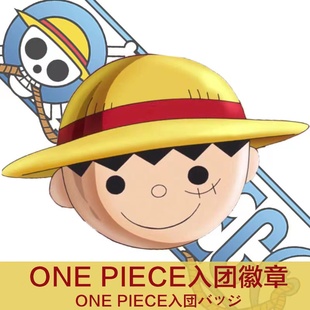 海贼王25周年纪念巡回展会海米需要品草帽勋章亚克力 2个礼盒装