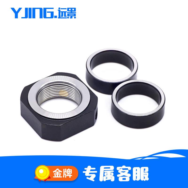 M12M15*1滚珠丝杆支撑座轴承座RN方形精密锁紧螺母止退防松滑螺帽