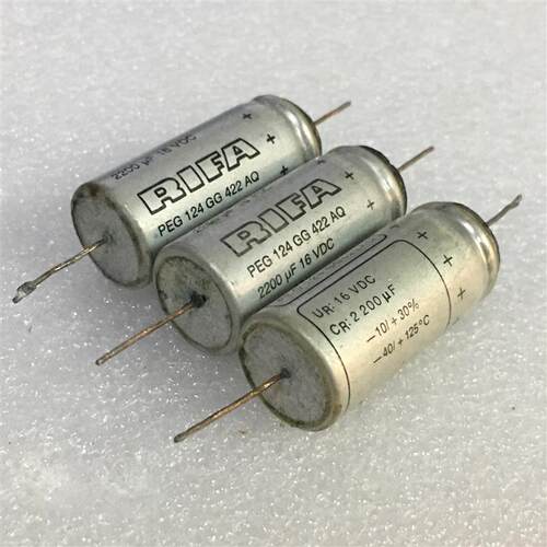 拆机瑞典 RIFA PEG124系列 16V 2200UF 发烧音频耦合无极电容