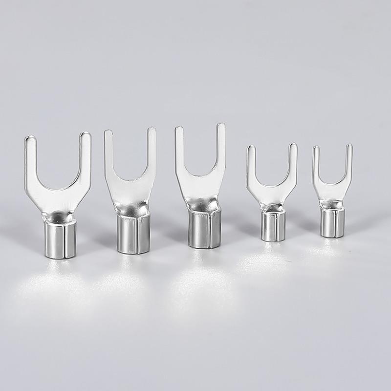 叉型裸端头SNB1.25-3U型冷压接线端子线鼻 SNB1.25-4u形线耳