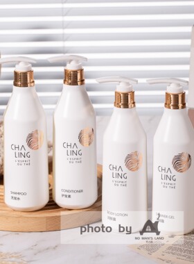 CHA LING茶灵茶香系列沐浴露洗发水护发润肤乳300ml酒店线洗护
