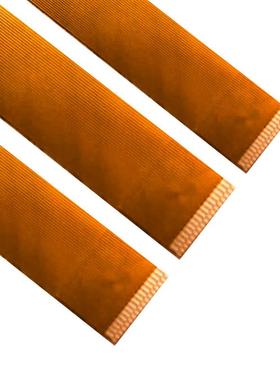 0.3间距黄色同反向FPC软排线15P/17/25/31/33/37/39/45/51PIN芯