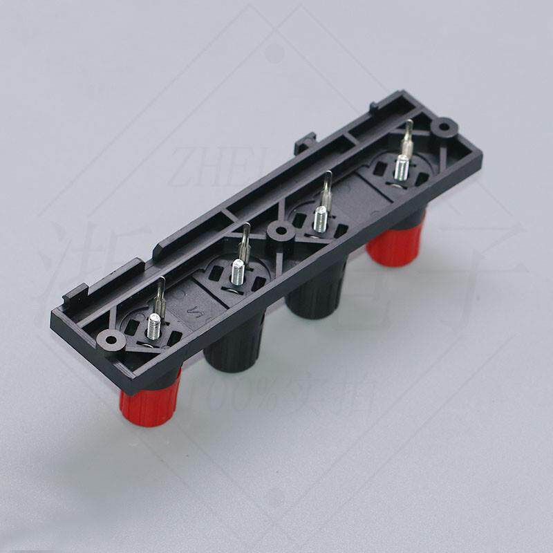 连接夹 WP4-12C 音箱喇叭香蕉插头端子座条形接线柱音响四位直脚