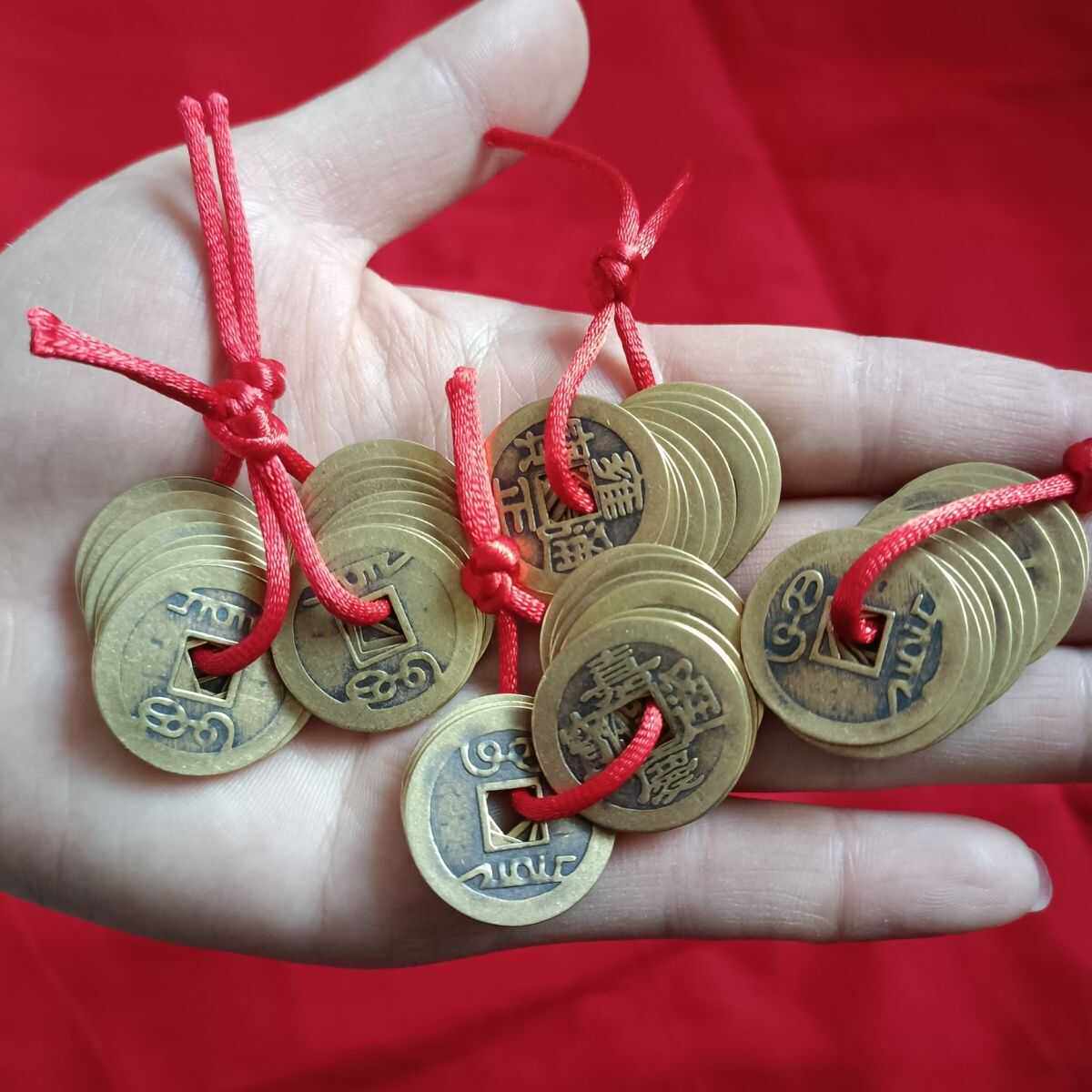 婚庆用品卧室全套压床铜钱喜新娘压箱客厅开业结婚礼布置道具