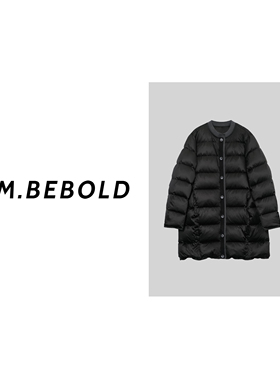 【妙姐精选】暖冬 无领排扣中长款羽绒服MLM70177