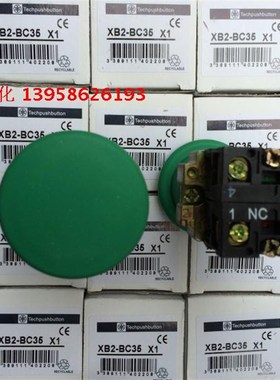 XB2-BC35 一开一闭 绿色蘑菇按钮 银点铜件 高品质