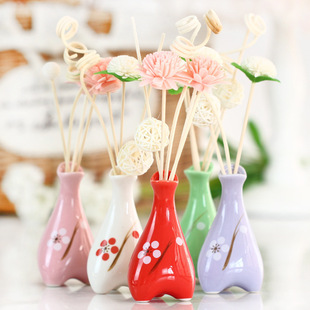 艺术摆件中国风精油香薰陶瓷插花无火香薰家居玫瑰茉莉薰衣草调