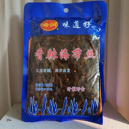 海润405克香辣海带丝 开袋即食下饭菜海带菜爽口野餐聚日照特产