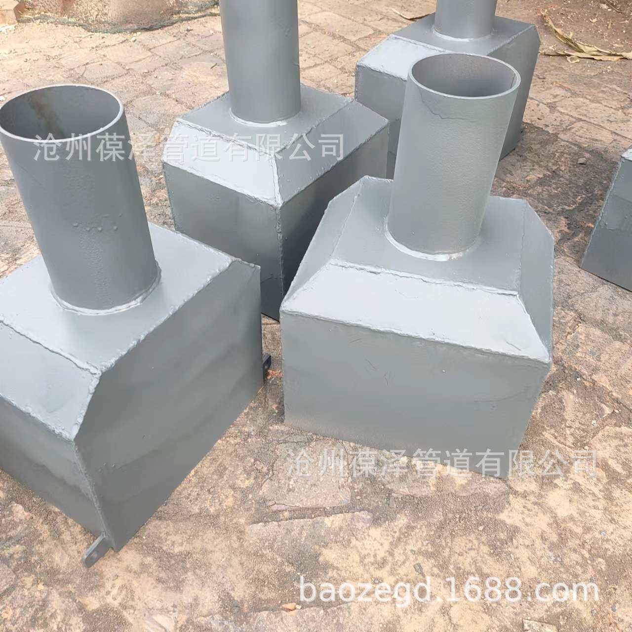 侧排带耳雨水斗侧墙方形落水口下水排水管接水斗焊接排水口