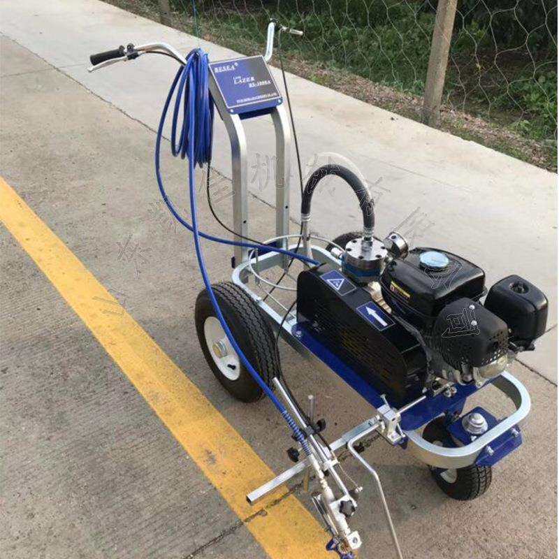 冷喷漆料电动划线机手推冷喷划线机停车位标线机塑胶跑道划线机