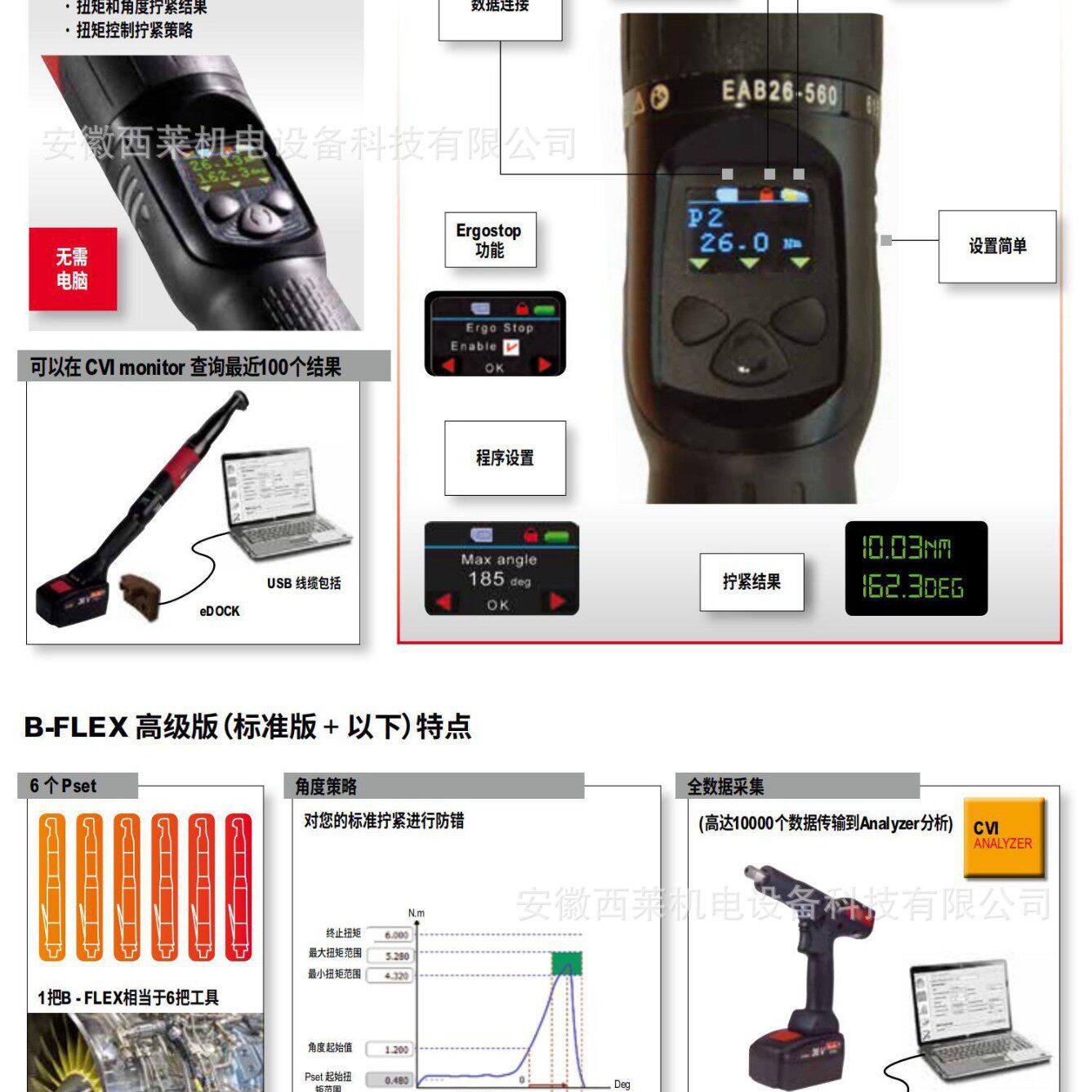 马头/Desoutter/锂电/电动工具/数显角度扭矩扳手/扭矩螺丝刀/拧