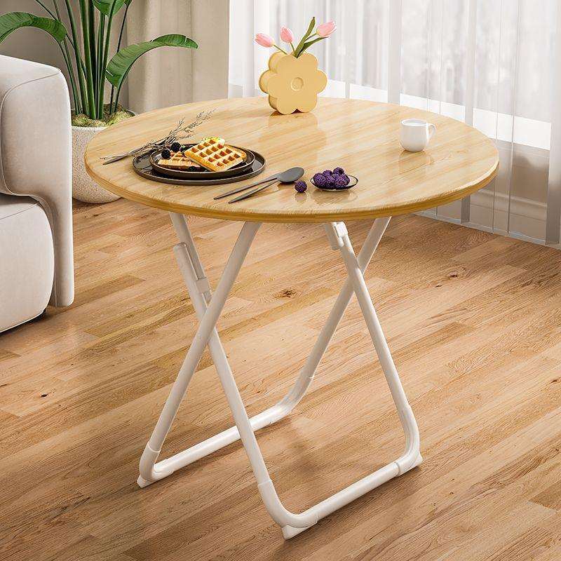 小桌子可折叠餐桌椅家用户型简易圆桌出租屋户外便携摆摊吃饭方桌