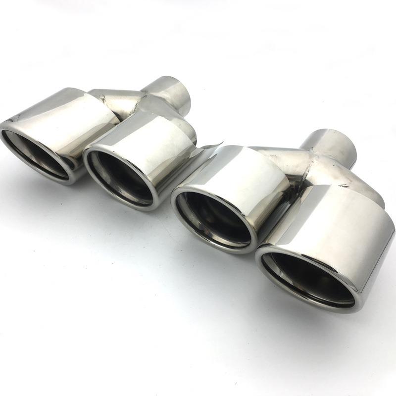 通用汽车尾喉一出二不锈钢改装排气管双出四出钛黑款尾嘴工厂