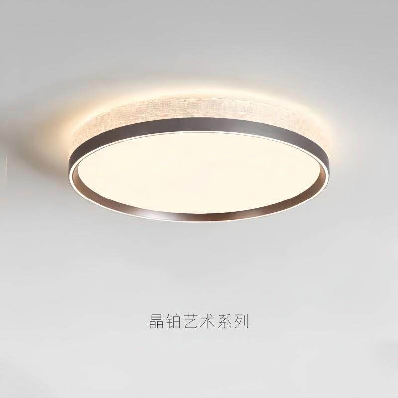 现代轻奢吸顶灯树脂卧室灯北欧大气家用设计师餐厅圆形主卧书房灯