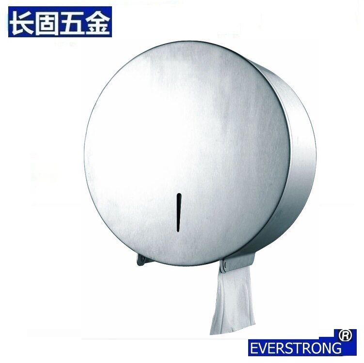 不锈钢卫生间卷纸架V30A酒店商用圆形手纸盒公共厕所手纸箱厂家