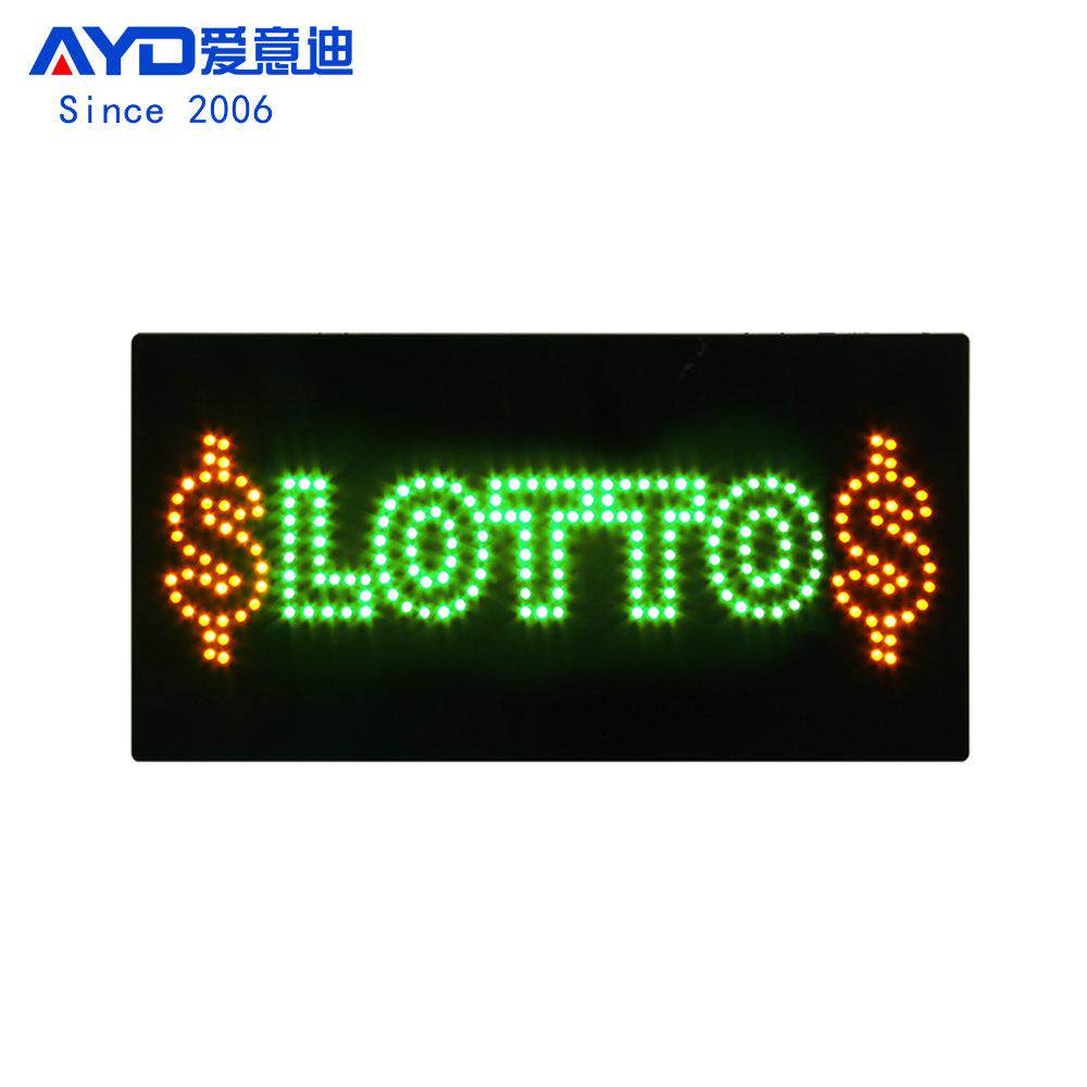 广告牌营业灯牌环保材发光标识LEDLOTTOSIGN24x48cm/30x60cm