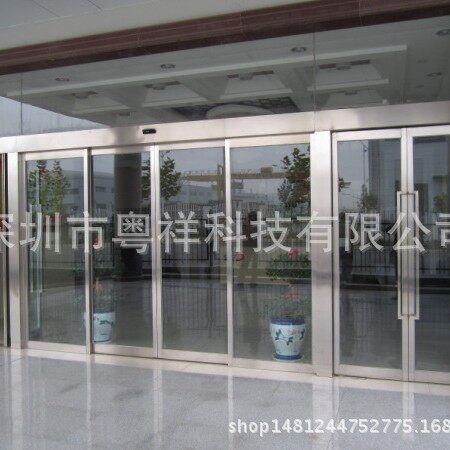 平移电动玻璃门厂家刷卡玻璃感应门报价静音自动玻璃感应门维修