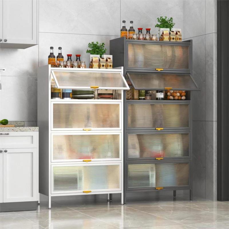 钢制餐边柜茶水柜储物柜橱柜客厅厨房多层收纳柜靠墙置物柜墙边柜