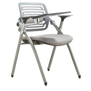 现代培训机构移动会议椅学生公司会开椅新闻记者培训椅带写字板椅