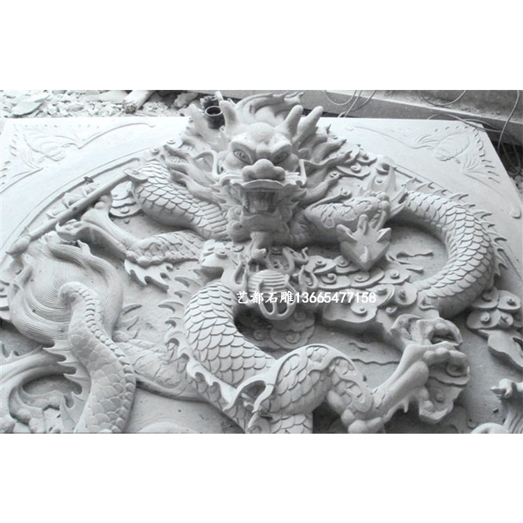 花岗岩浮雕壁画大理石影壁墙照壁 石雕二十四孝文化墙 主题壁画墙
