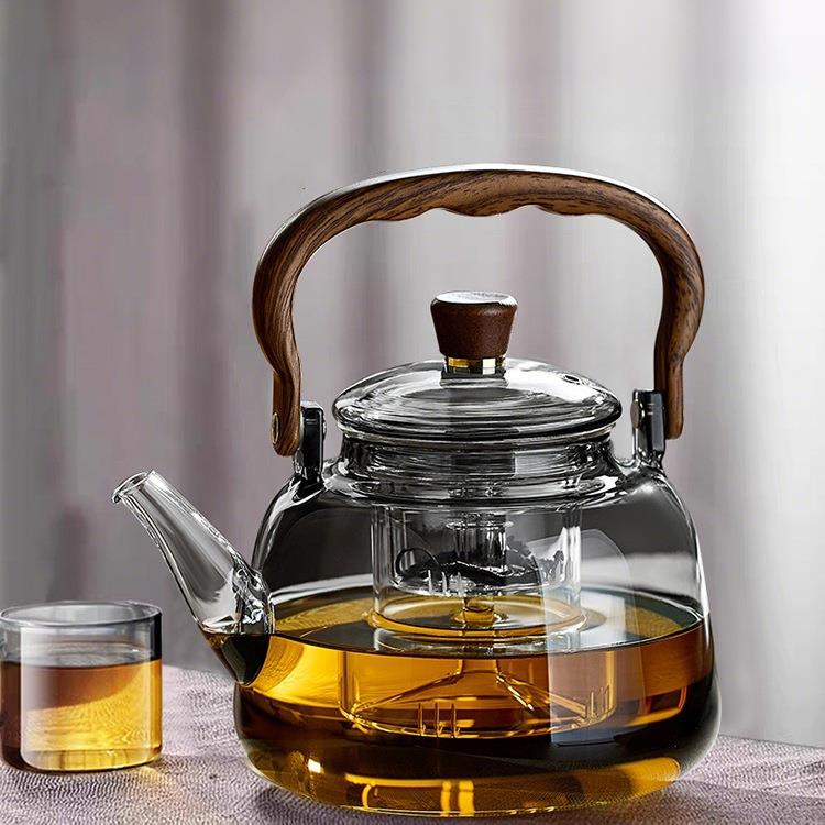 玻璃煮茶壶加厚2025新款泡茶壶家用电陶炉专用烧水壶提梁茶具套装