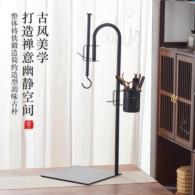 冬季新款围炉煮茶套装复古电陶炉电茶炉耐高温玻璃煮茶壶桌面挂钩