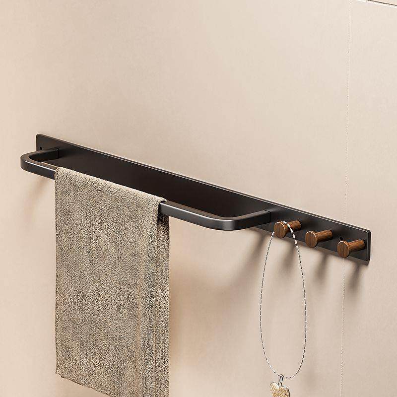 毛巾架免打孔卫生间置物架浴室浴巾单杆挂钩厕所收纳挂架