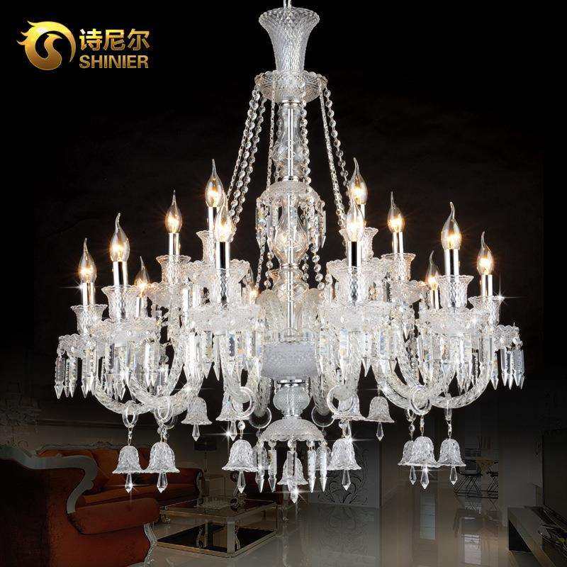法式欧式吊灯客厅水晶灯奢华现代简约大气led餐厅卧室蜡烛吊灯具