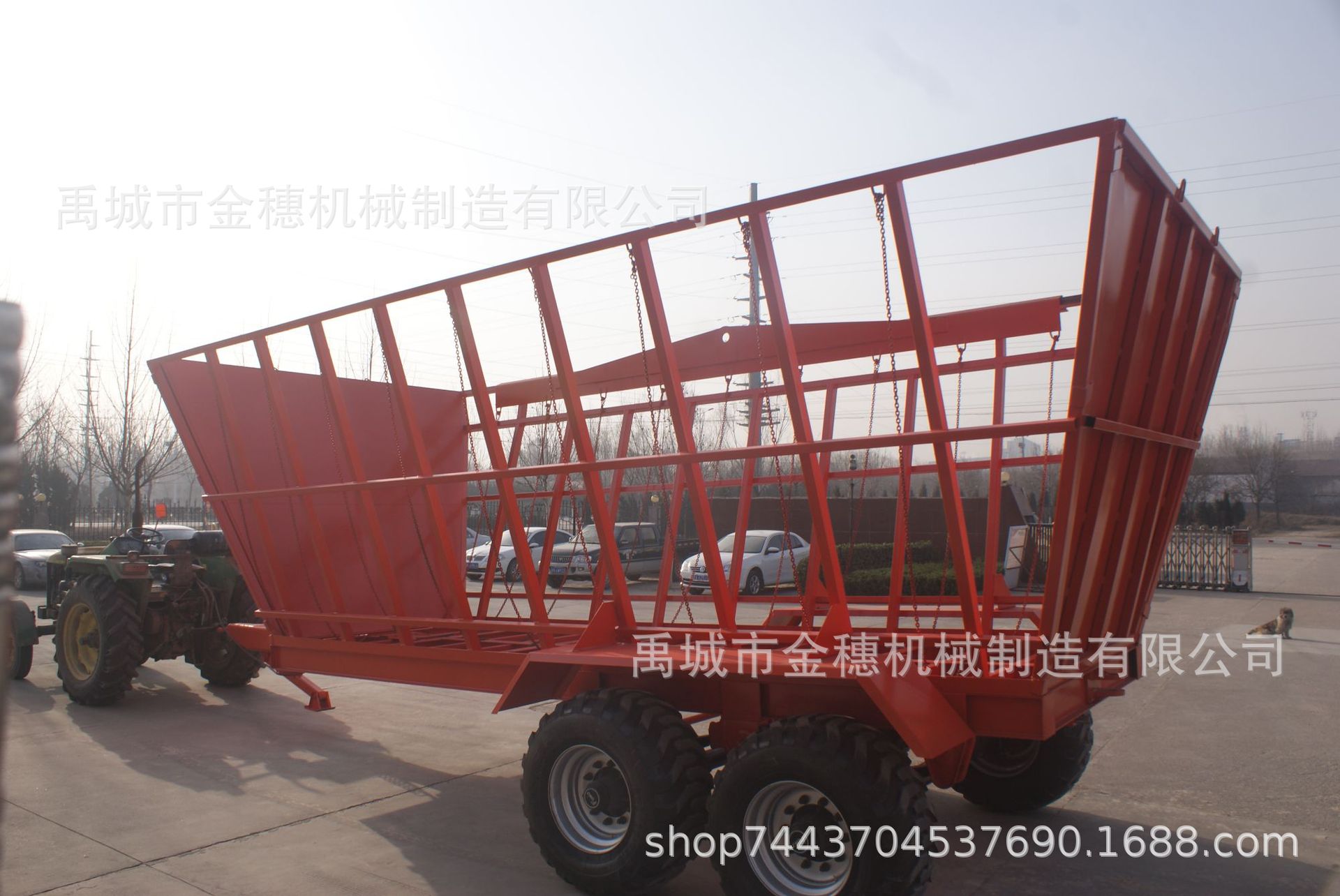 农场农业合作社自卸运输拖车 重型农业自卸拖车 农业项目机械方案
