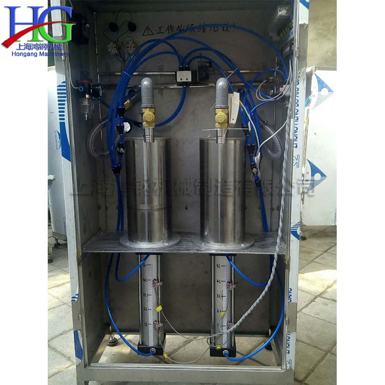 双头气动灌装机半自动膏体液体封装机自流体定量灌装装瓶机器