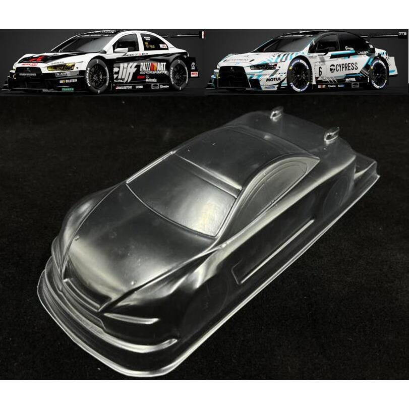 1/24平跑车壳蚊车漂移车壳GT3RSRACING透明PC车壳轴距110mm