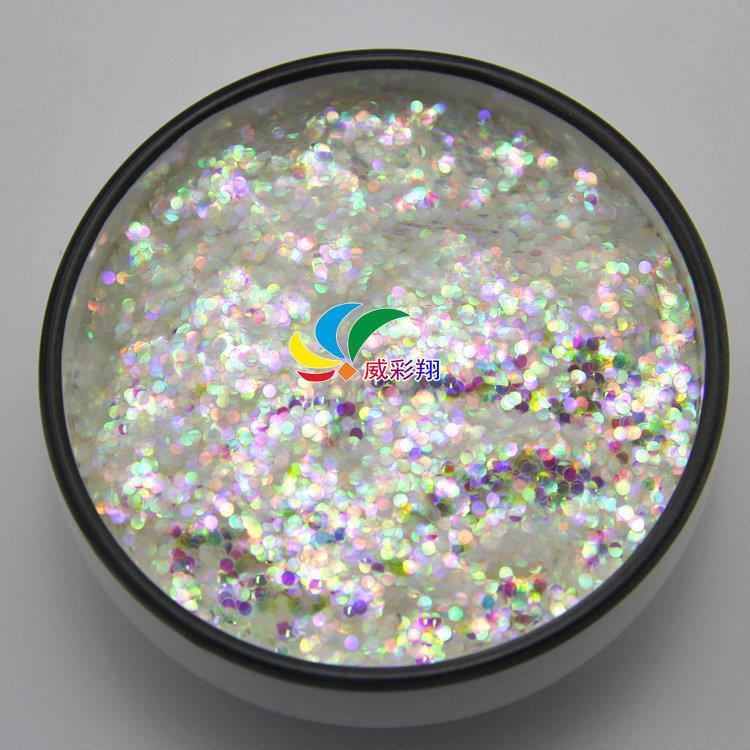 圆形金葱粉亮片1mm多彩混合七彩幻彩美甲工艺品玩具金葱粉闪粉