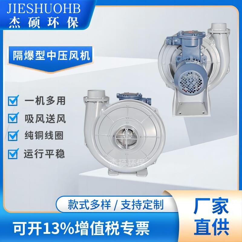 蒸汽发生器配套中压透浦式风机助燃防爆吸风机大风量