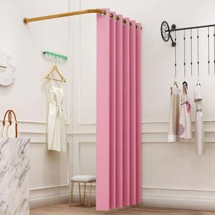 试衣间门帘商场服装 店移动型简易落地更衣室换衣间方轨道付熔